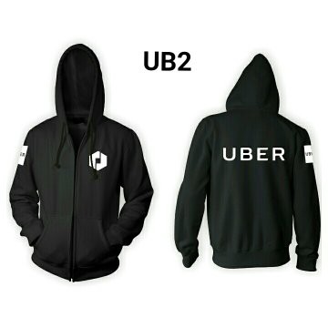 Jaket Uber model Hoodie Zipper, UB2