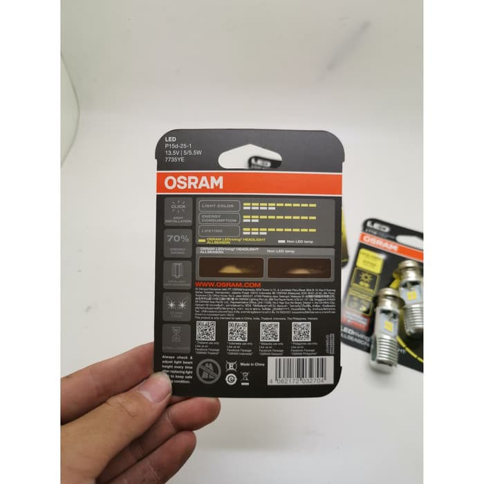 Lampu Depan Led Osram All Season Kuning Beat FI Vario 125 Mio M3 Dll Bayar di Rumah