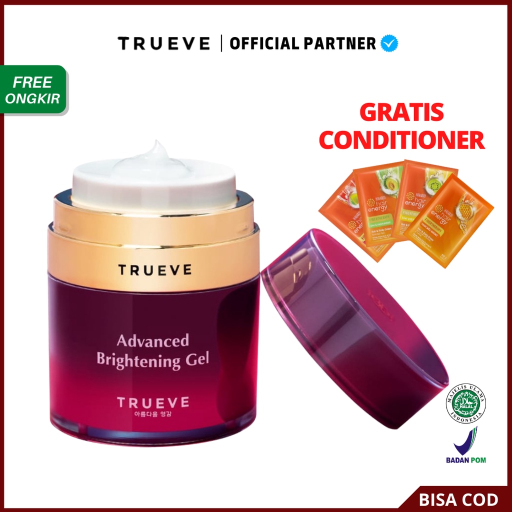 [ FREE GIFT ] Trueve Advanced Brightening Moisturizing Gel, Moisturizer Gel Trueve Original BPOM