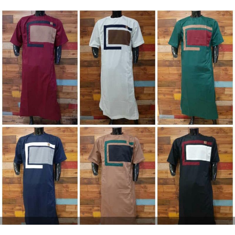 Jubah oblong Zipper - gamis Al amwa Zipper - jubah Al amwa - jubah motif - gamis Koko - jubah zipper