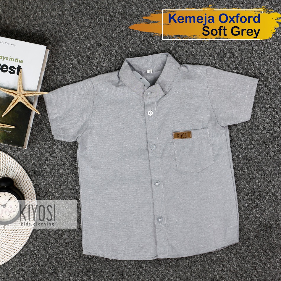 KIYOSI Kemeja Oxford Polos Anak Kemeja Anak Best Seller 0-6 Tahun