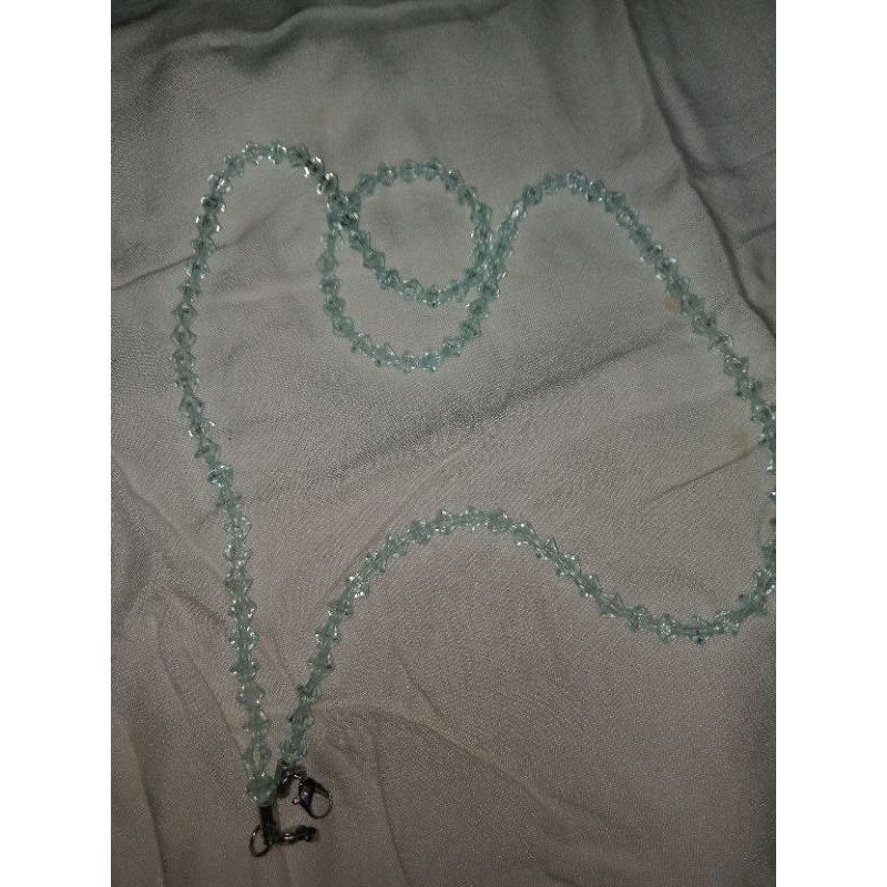 Kalung Mutiara/Kalung Masker Strap Masker POLOSAN tanpa Liotin tapi tetap kece✨ Hijau Tosca