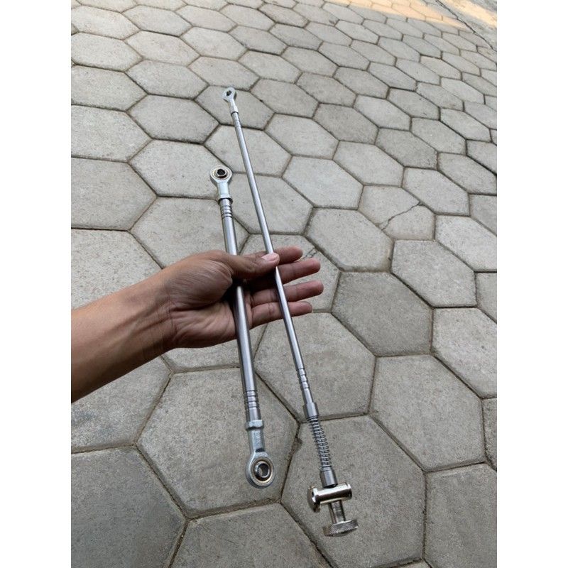 stik rem set standhub Stainles / kawat tiang rem belakang stainless stenlis murah / tahanan rem trom