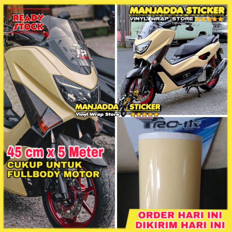 Stiker Skotlet Motor Warna Cream 45cm x 5meter