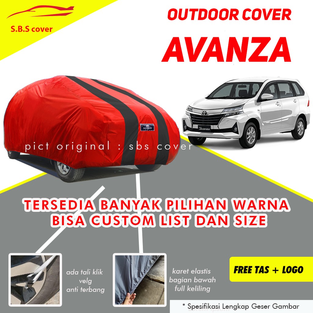 Body Cover Mobil Avanza Sarung Mobil Avanza/avanza lama/new avanza/xenia/avanza veloz/xenia lama