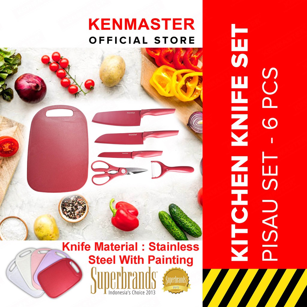 Kitchen Knife Set / Pisau Set Stainless Anti Lengket - Ol031