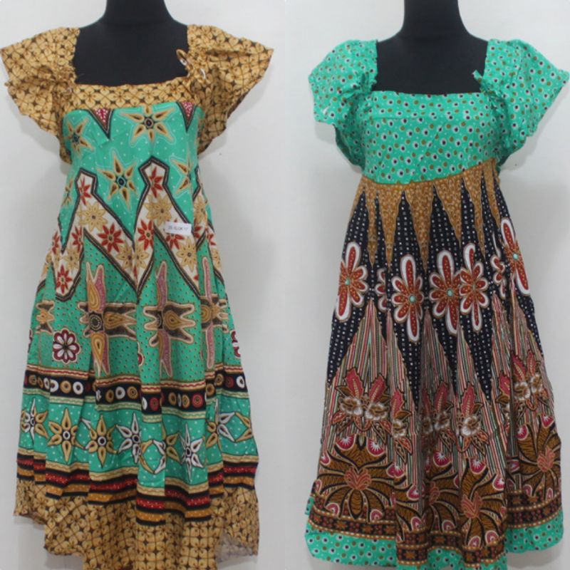 Daster Klok 17 Pundak Tali Serut Batik HAP motif 01