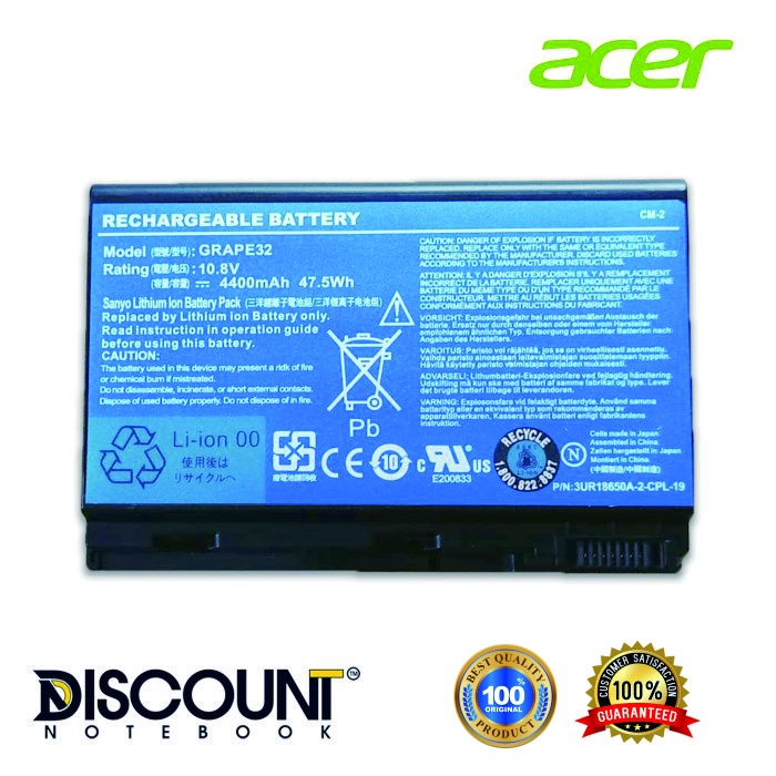Battery Baterai Laptop Acer Extensa 5620