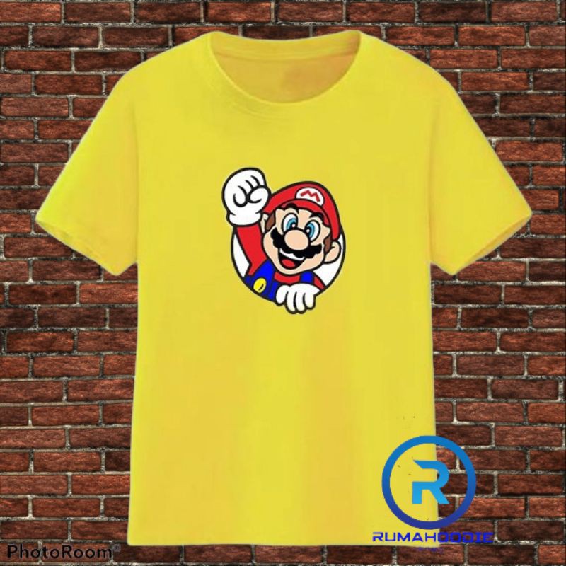 Kaos baju anak mario bross