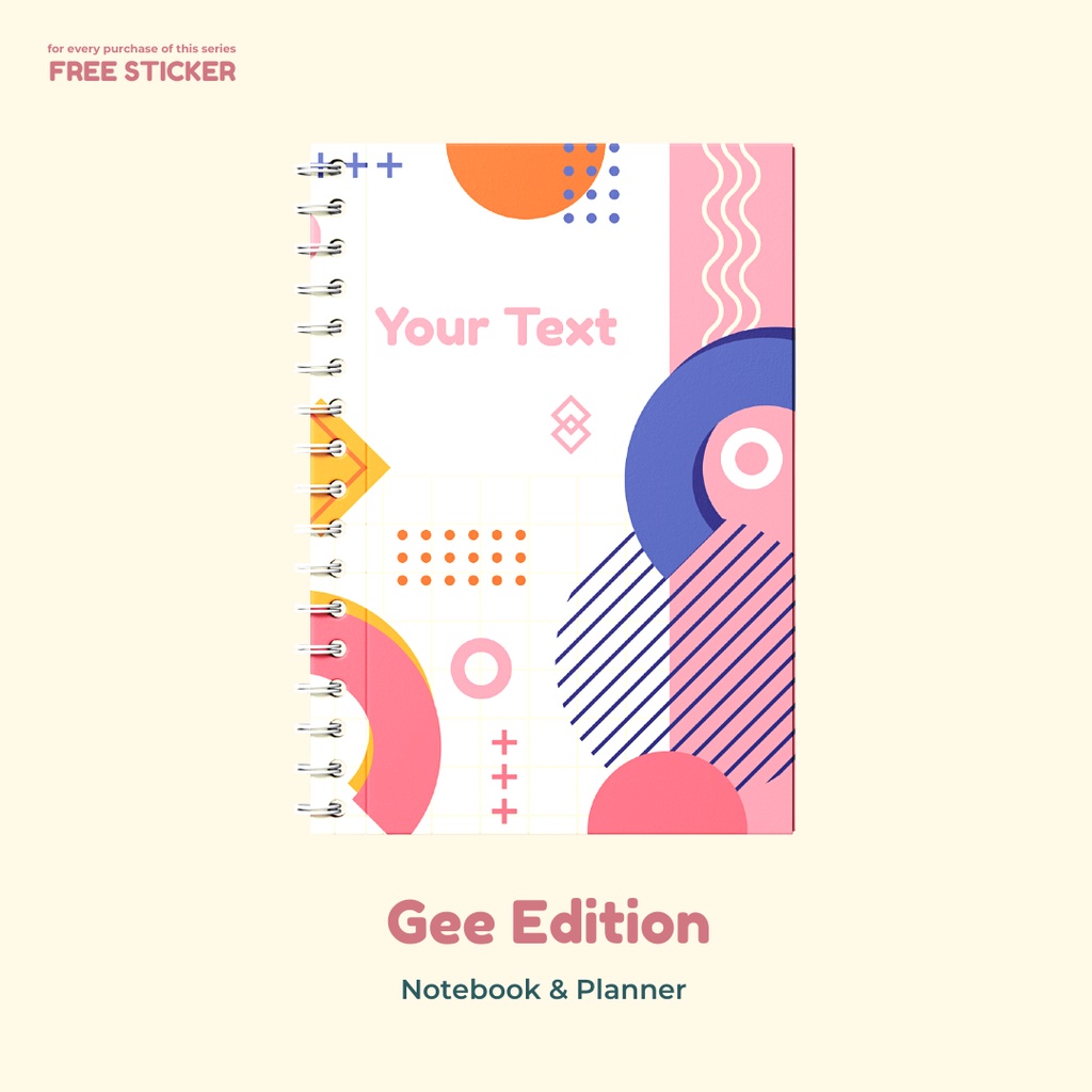 

Gee Edition 1 - Notebook & Planner ( Custom Tulisan / Nama )