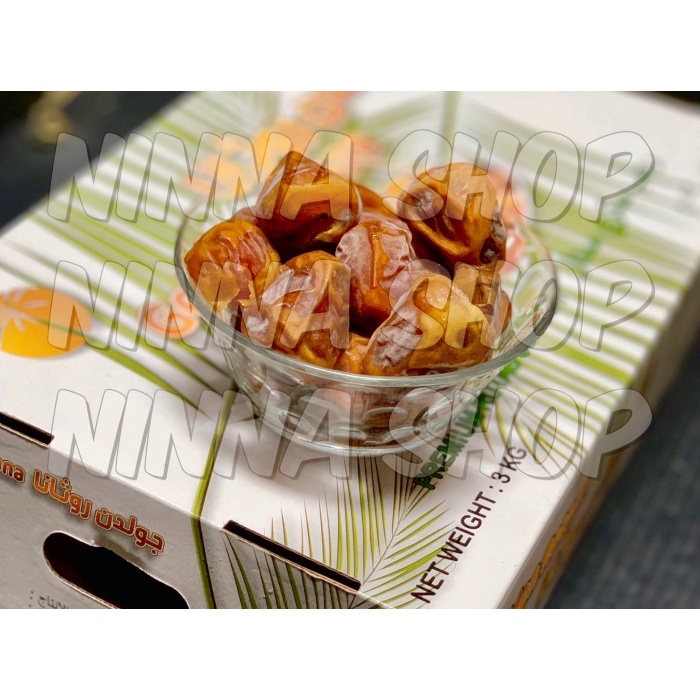 

GOLDEN ROTANA Kurma Rutab Sukari Premium 3 Kg SAUDI ARABIA