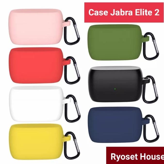 [COD] Case Casing Silicon Protective Jabra Elite 2 + Carabiner JabraElite 2 TERMURAH Kode 52