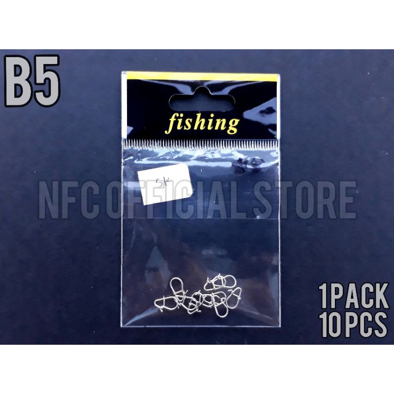 Coast lock Snap Swivel Kili kili Peniti pancing Ultralight ( 1 Pack isi 10 Pcs )