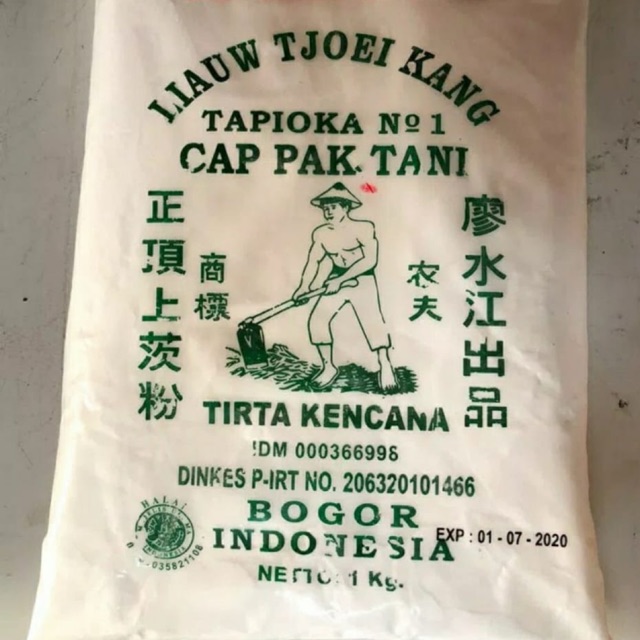 

Sagu / Tepung Tapioka Cap Pak Tani Liaw Tjoe Kang 500gr