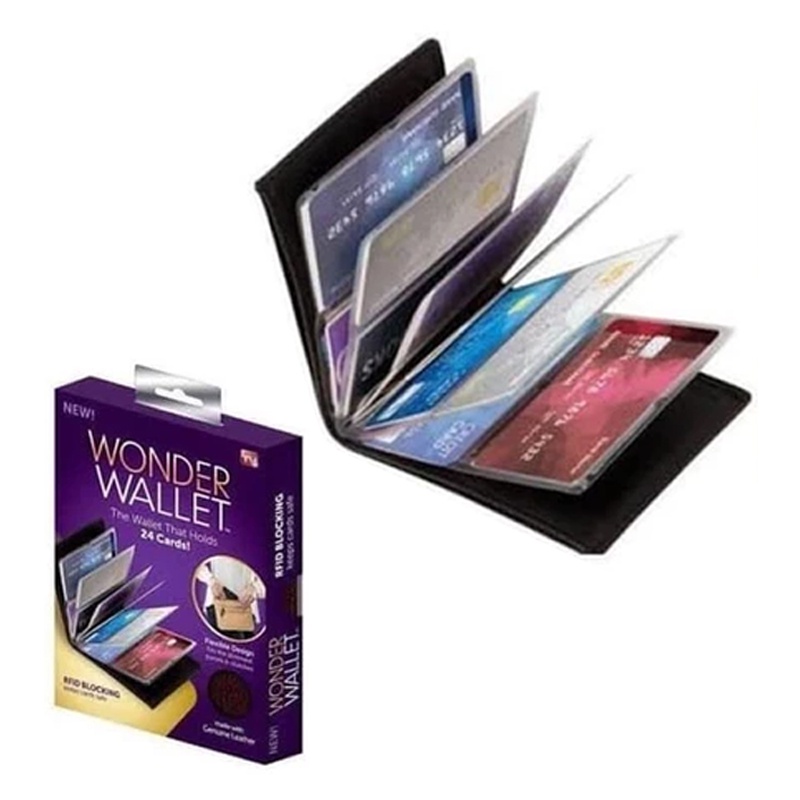 Dompet Kartu Kredit ATM Membership Dll - Wonder Wallet 24 Kartu - Dompet Kartu Universal muat banyak