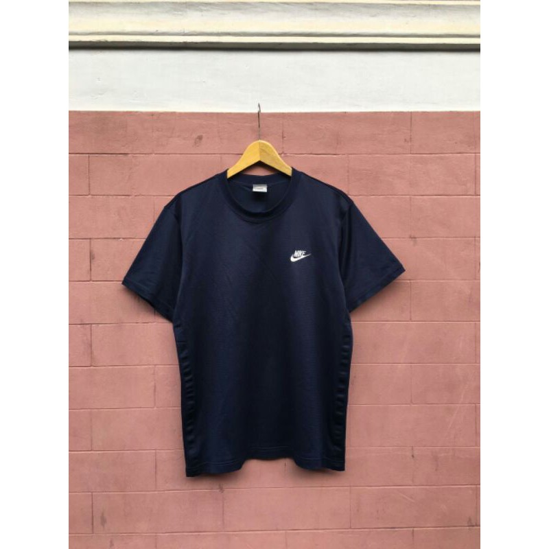 baju kaos t shirt olahraga running preloved bekas second ori nike size L navy murah