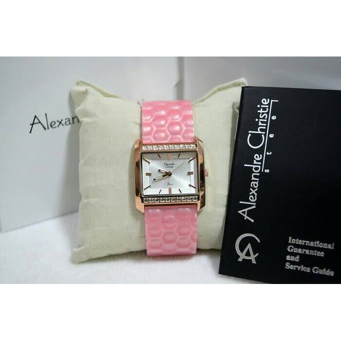 JAM TANGAN WANITA ALEXANDRE CHRISTIE AC 2625 ROSEGOLD PINK ORIGINAL GARANSI RESMI 1 TAHUN