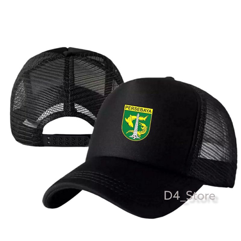 TOPI JARING LOGO PERSEBAYA