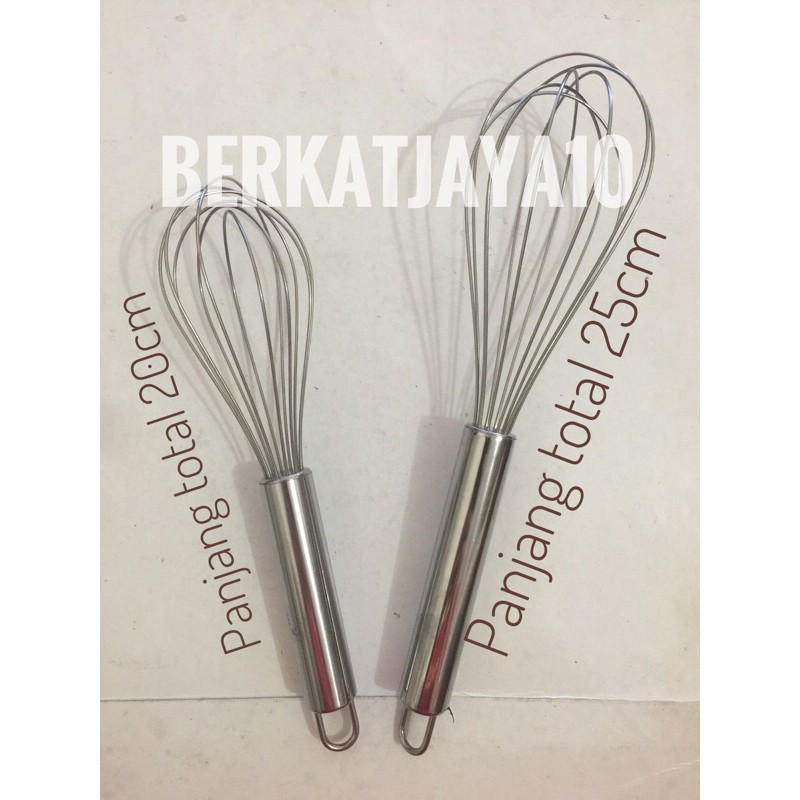 Balloon Whisk Egg Beater Pengocok Pengaduk adonan Stainless