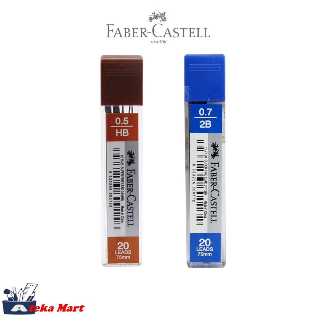 

[PCS ] FABER CASTELL ISI PENSIL MEKANIK 2B 0.5MM 0.7MM 2.0MM LEAD
