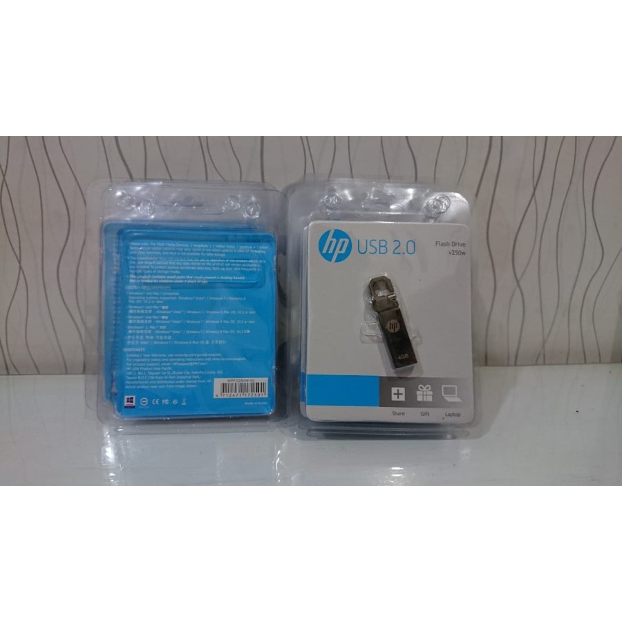 Flashdisk Flash Disk HP 4GB 4 GB  Stainless