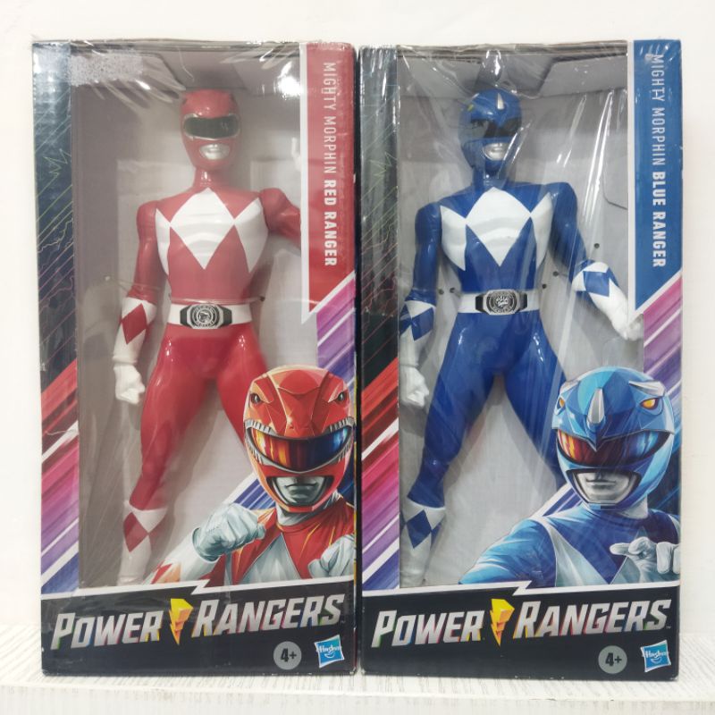 ori original hasbro power ranger rangers mighty morphin red blue robot figure mainan anak figur hadiah kado ultah cowok superhero hero gift boy toy toys boys birthday present biru merah action