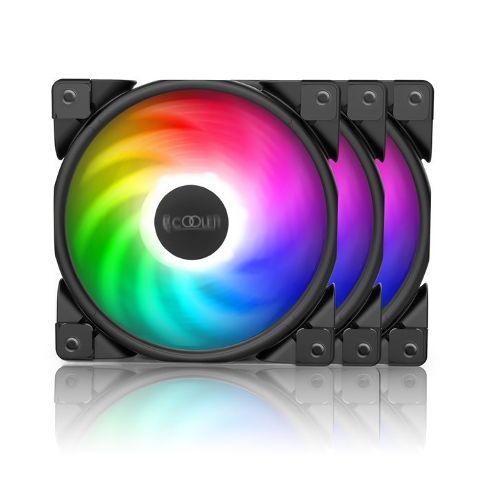 Fan RGB BARU Casing PCCOOLER FX-120-3 RGB Color 120mm