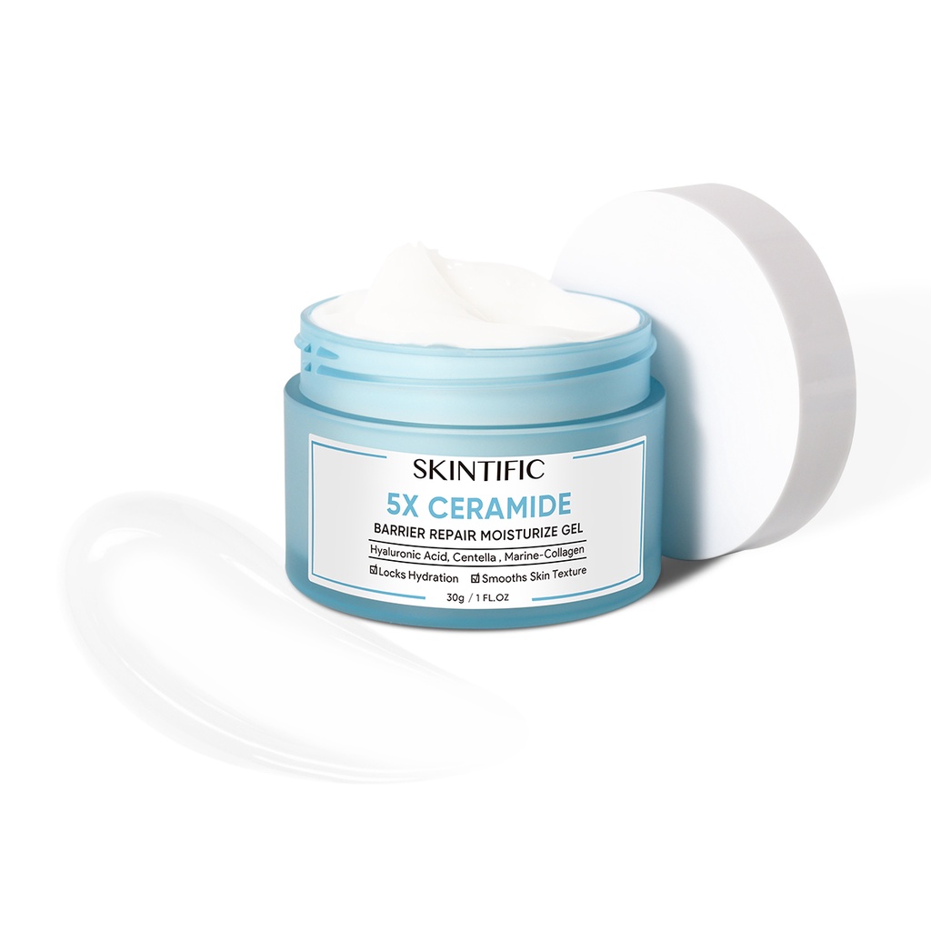 SKINTIFIC 5X Ceramide Barrier Repair Moisture Gel 30g I Cream Pemutih Wajah