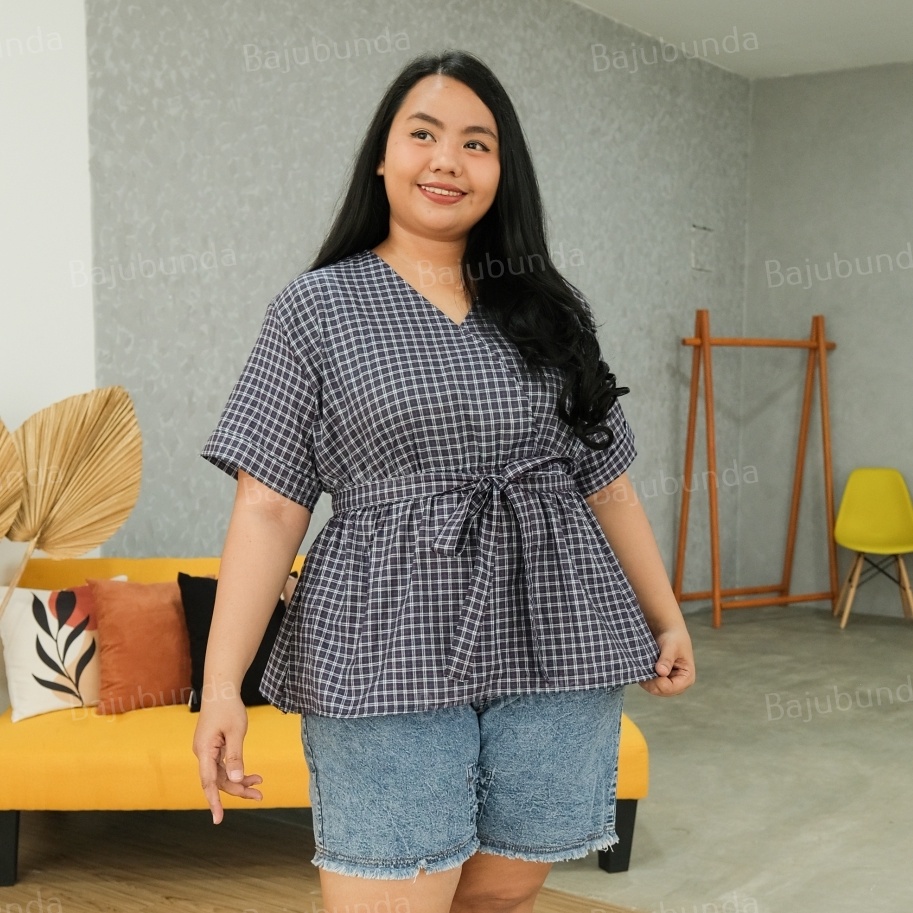 ATASAN BIG SIZE LD 120 WANITA / BLOUSE JUMBO / BAJU WANITA JUMBO / BAJUBUNDA APRILIA-L
