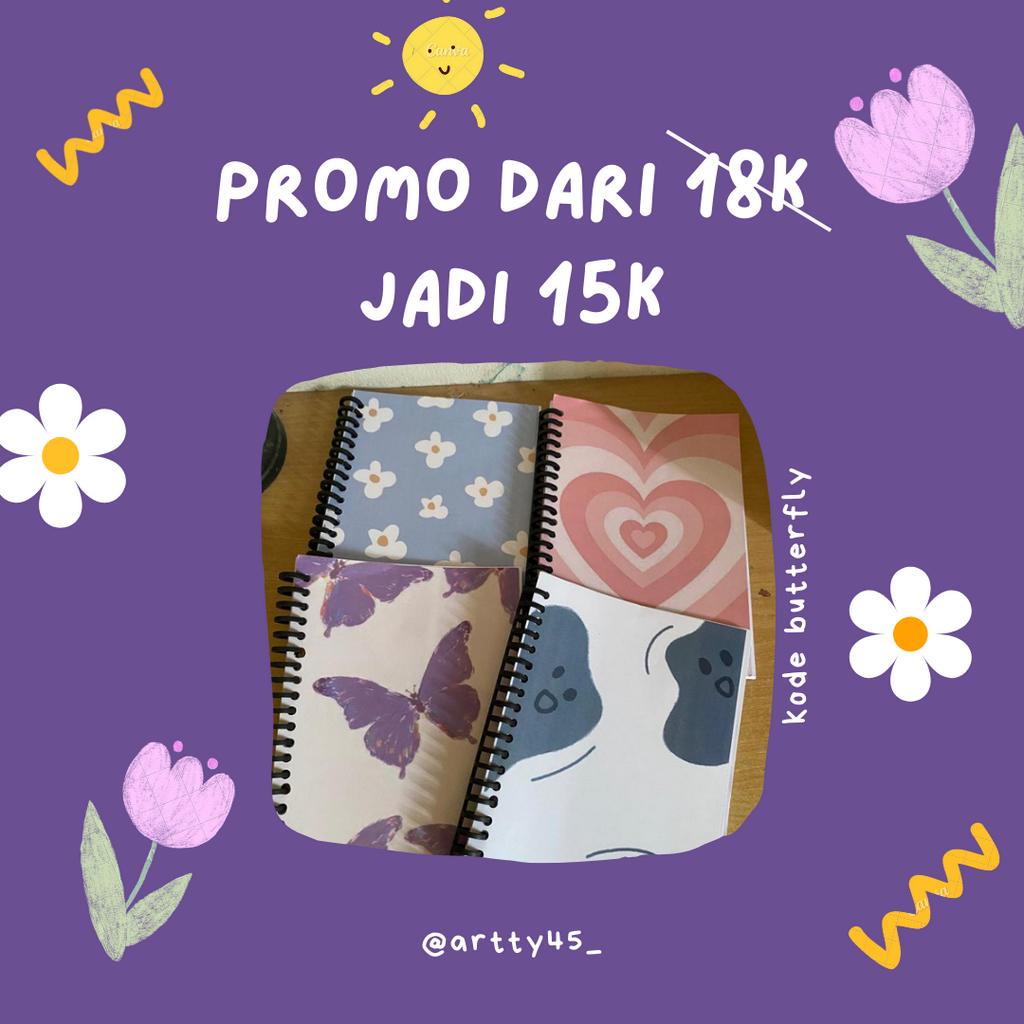 

Notebook A5 Motif Aestetic Buku Catatan Note Binder aestetic