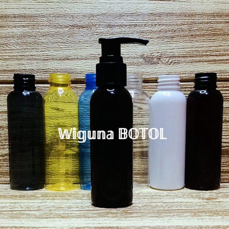 Botol Pump 100ml / Botol 100ml Tutup Pump Lotion hitam