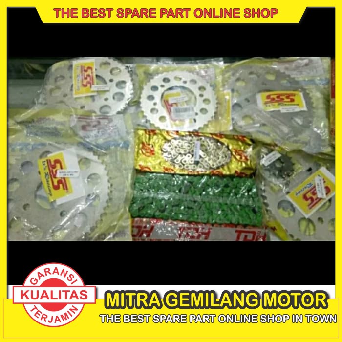 PROMO GEAR SET SSS HONDA KARISMA SUPRA X 125 REVO BLADE TEBAL 428