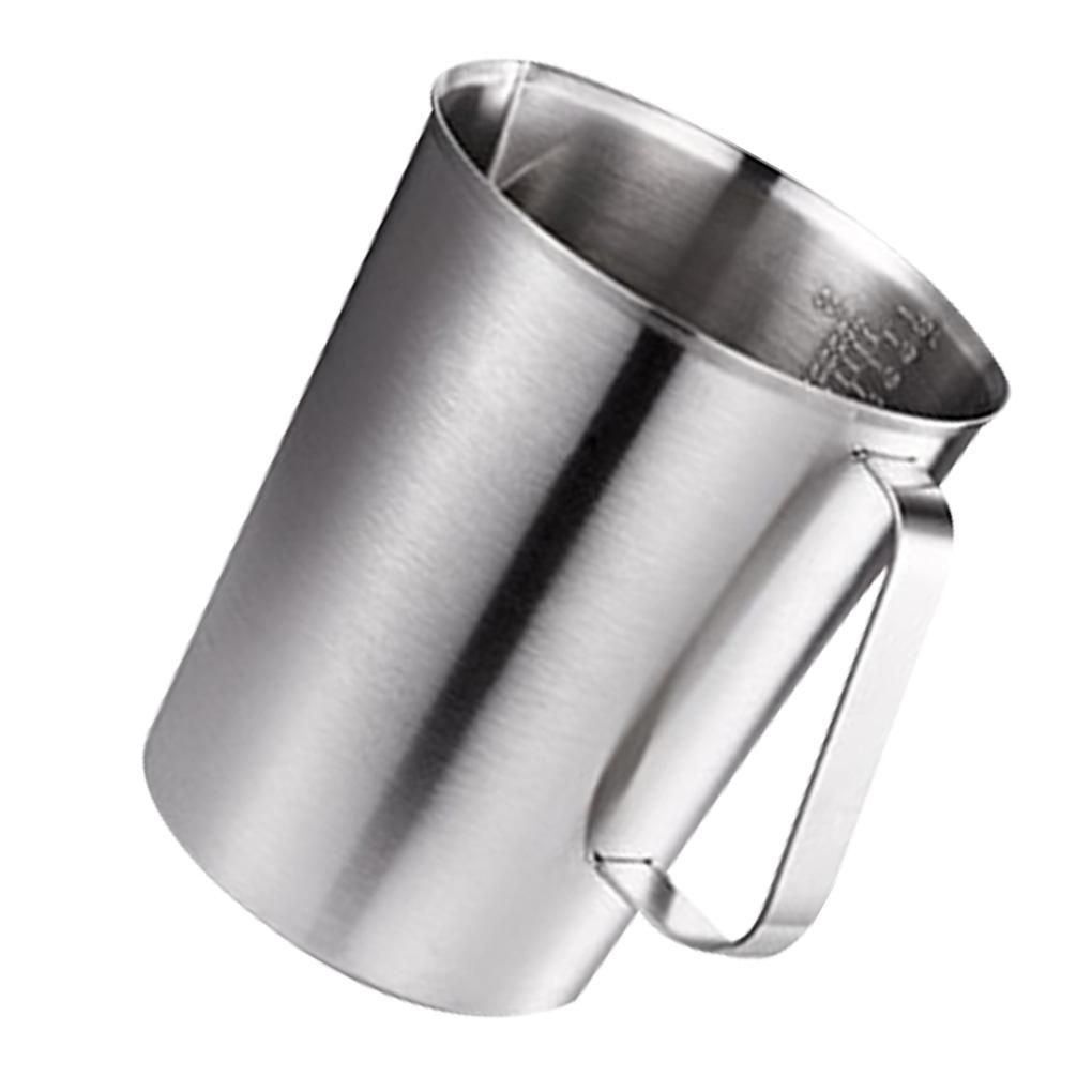 Gelas Takar Stainless Tebal 304timbangan Teh Susu Measuring Cup Scale Mug Alat Ukur Kue Dapur