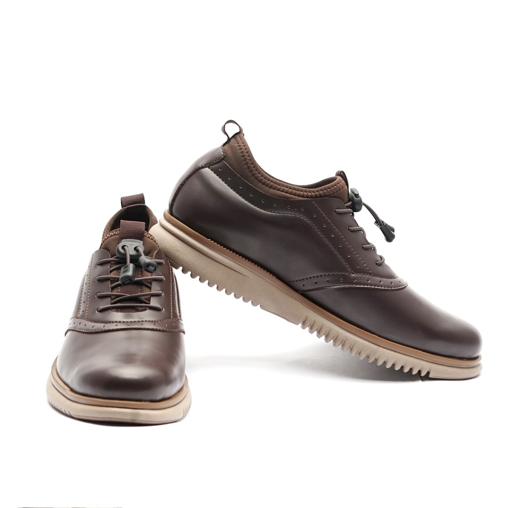 Orca Dark Brown | 39-44 | Sepatu Sneakers Kets Casual Kasual Pria Cowo Sneaker Lokal Footwear | FORIND Volve