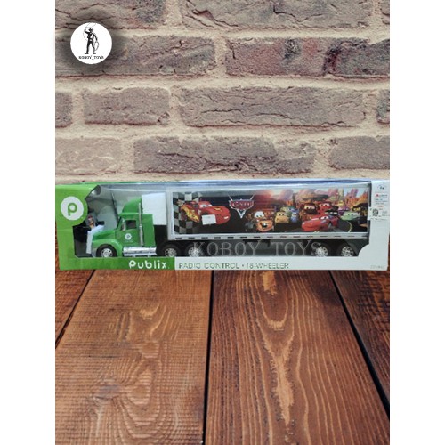 Mainan anak mobil remote control remot kontrol rc truck trailer kontainer a6