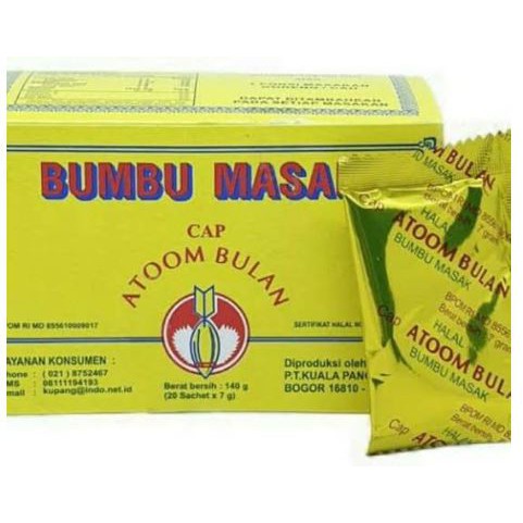 Bumbu masak cap atom bulan BUMBU BASO ACI CUANKI BUMBU SERBA GUNA PENYEDAP RASA MURAH