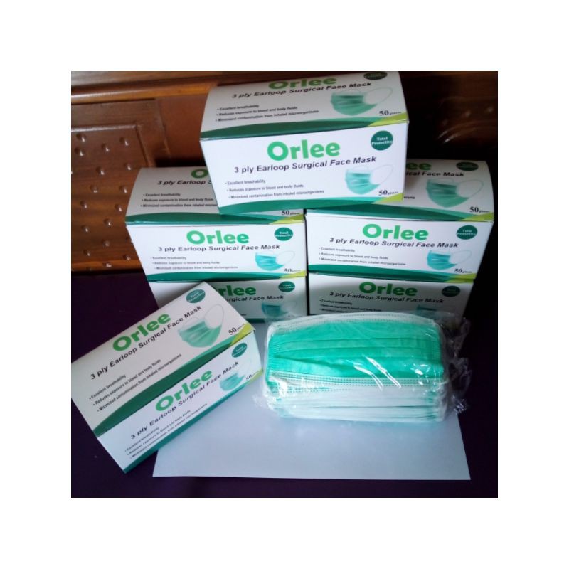 Masker Orlee 3 ply Earloop Surgical Face mask
