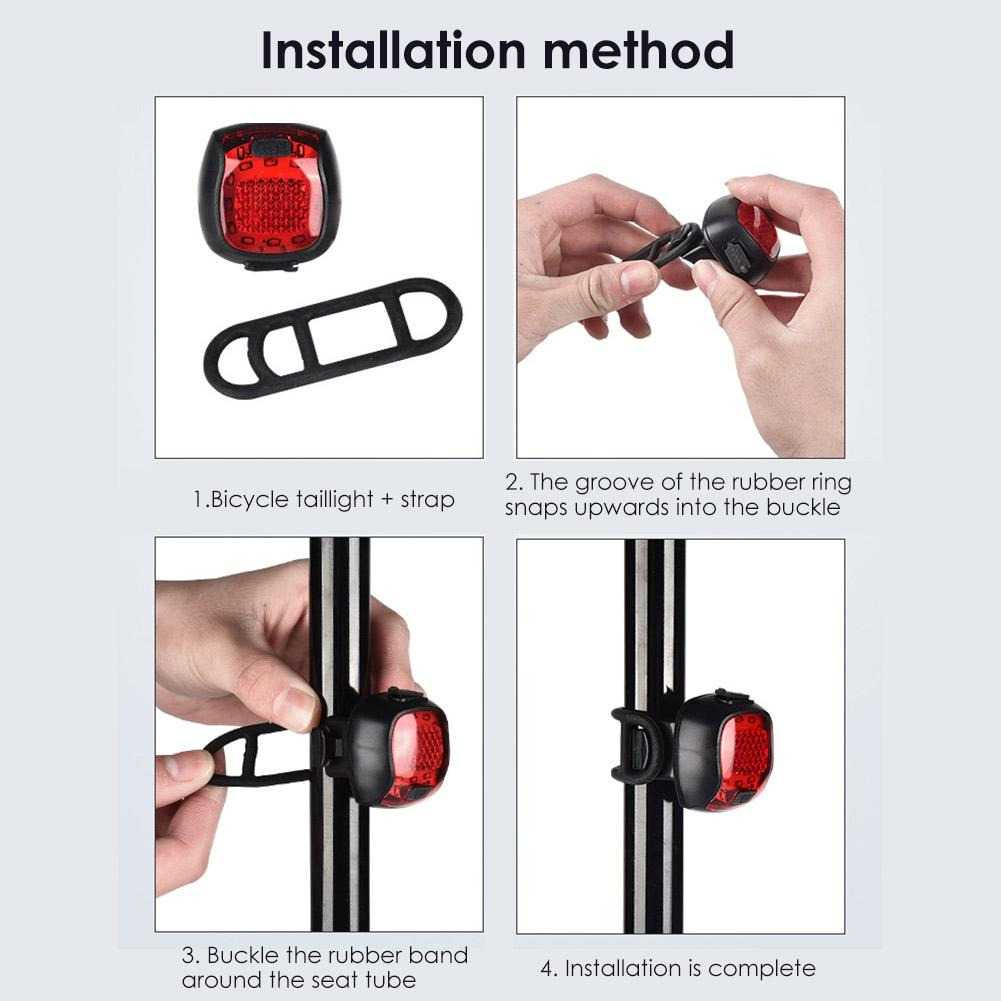 Deemount Lampu Sepeda LED Taillight 20 Lumens - DC-116