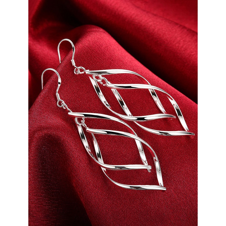 Anting Gantung Panjang Bahan Sterling Silver 925 Untuk Wanita