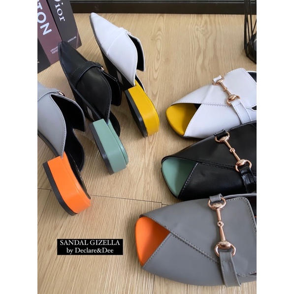 DECLARE&amp;DEE GIZELLA SANDAL MULES WANITA TERBARU ELEGANT