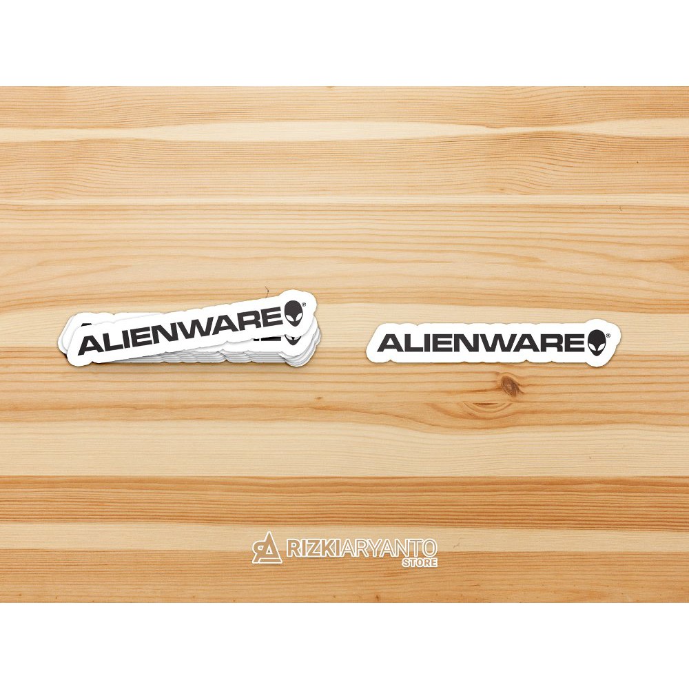 Sticker - Stiker Logo Dell Alienware untuk PC Laptop HP dll