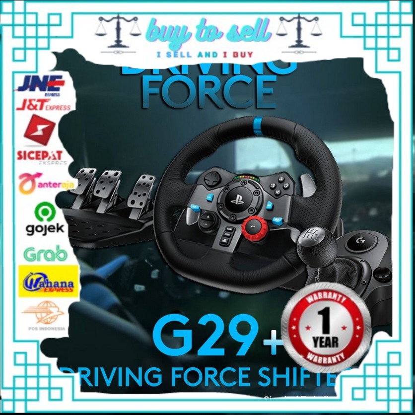 Logitech G29 Driving Force Wheel + Drving Force Shifter