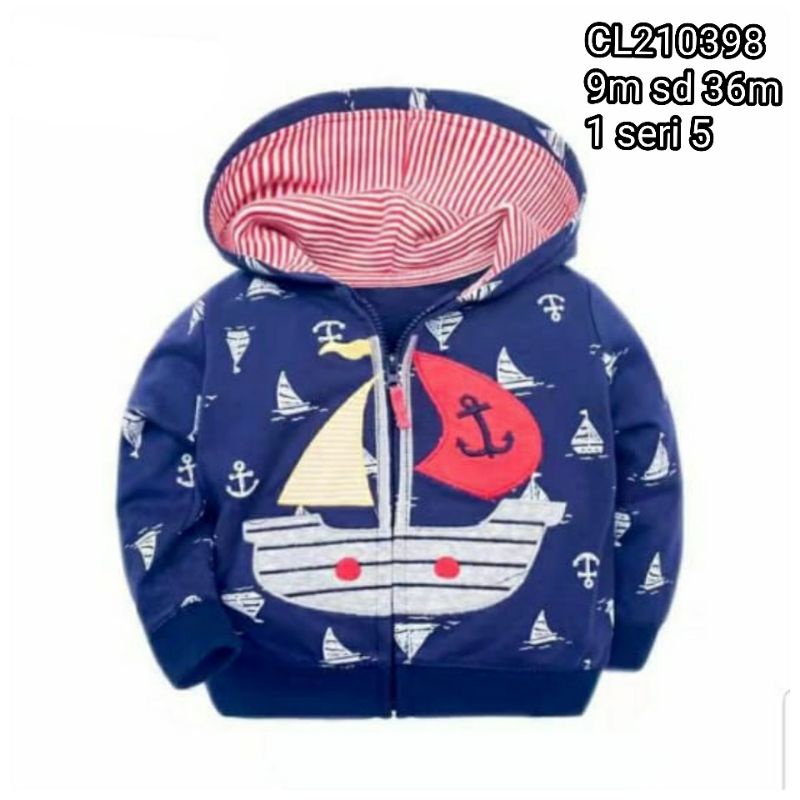 jaket bayi baby anak 0m - 3y jacket impor halus-2