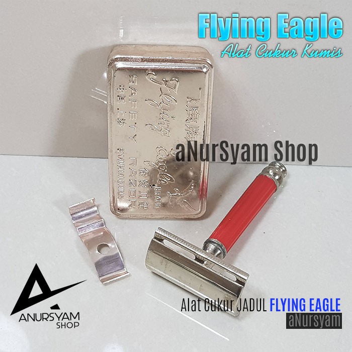 Alat Cukur Kumis Jadul FLYING EAGLE / Alat Cukur Jadul Buatan China