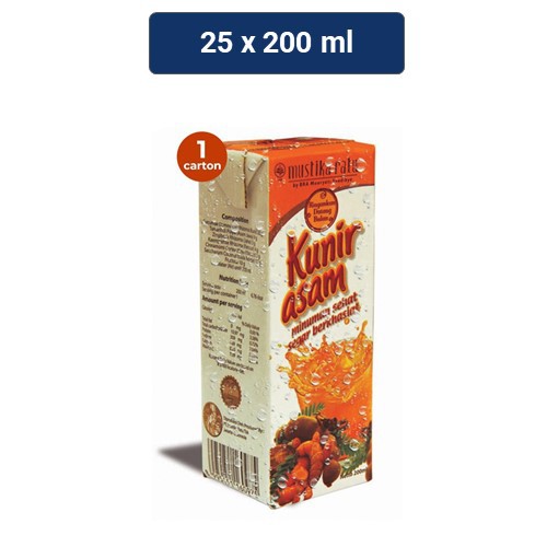 Mustika Ratu - Minuman Kunir Asem - 25 x 200 ml