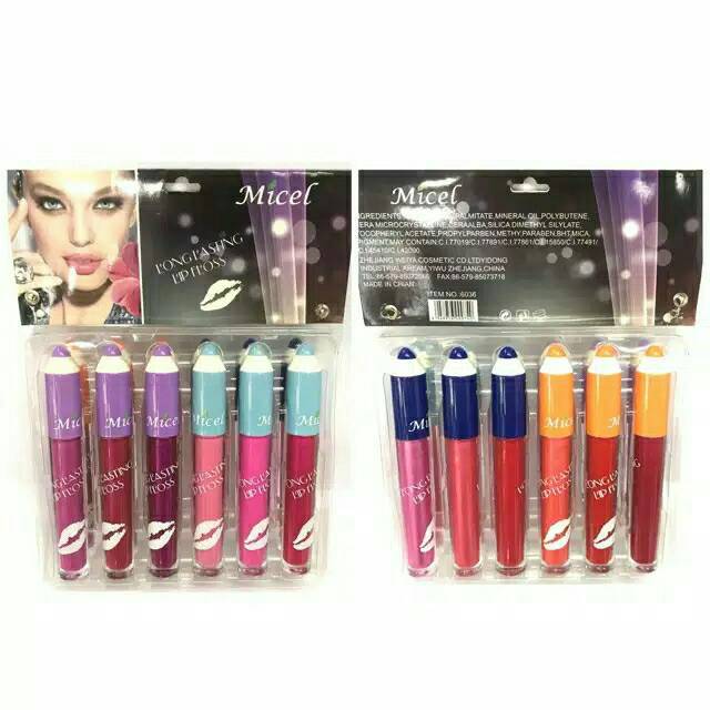 

lipgloss michell 12pc papan tinggal pajang