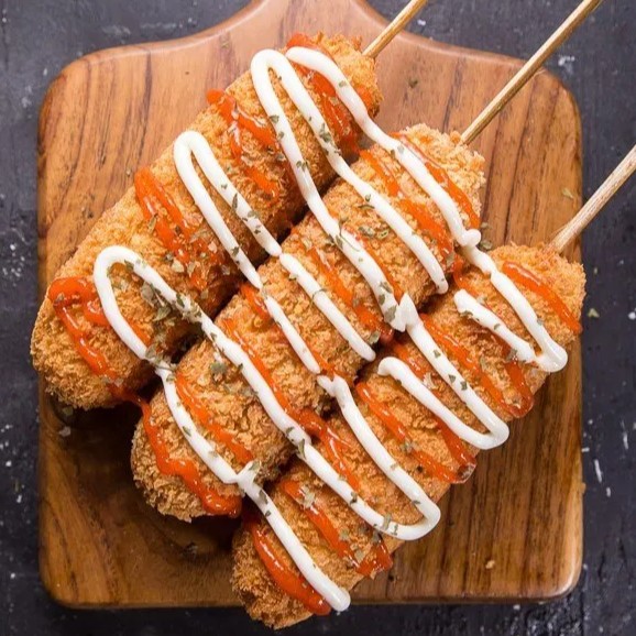 Halal Corn dog sosis sapi ala Korea / Corndog (Kogo) 1pcs Shopee