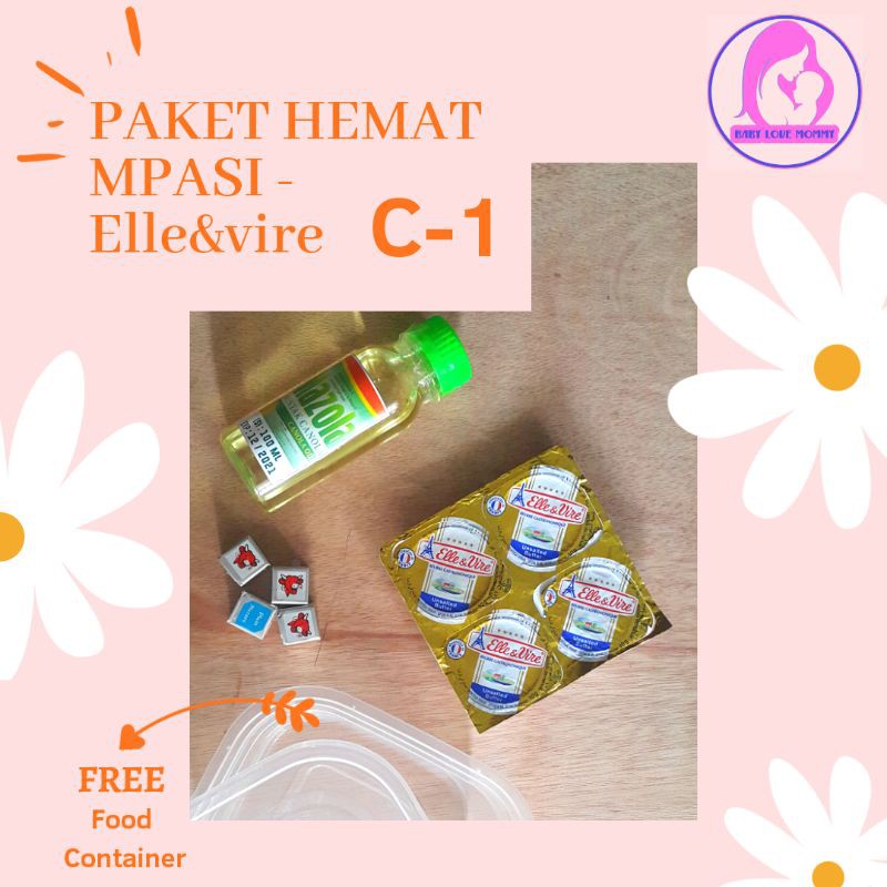 

Paket Hemat MPAsi Mini Elle vire, babybel, Belcube mazola, casa di oliva