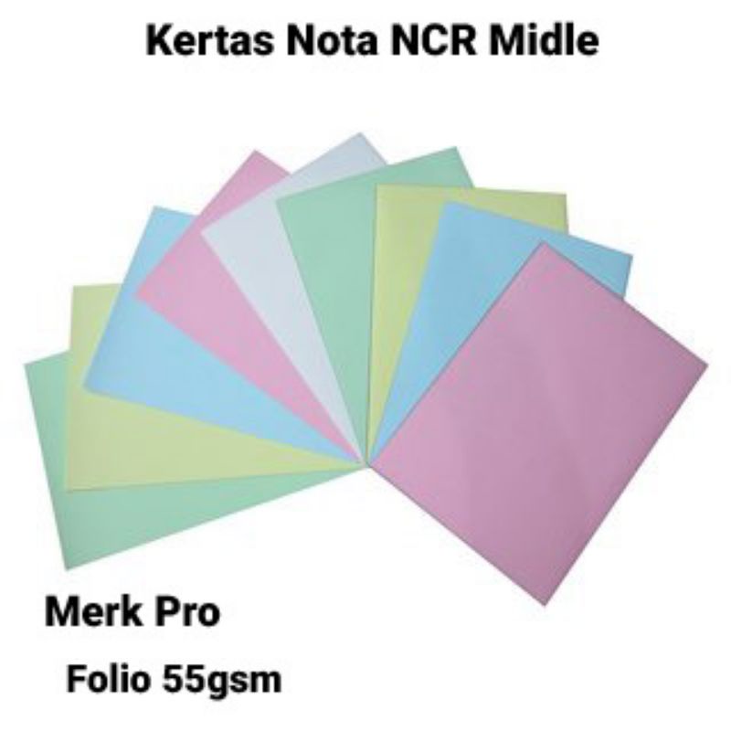 

Kertas Nota NCR Middle Merk Pro 1 rim 500 lembar