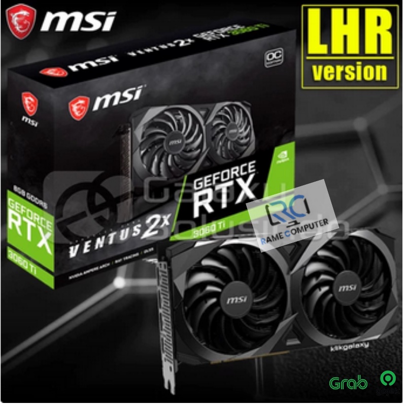 MSI GeForce RTX 3060 Ti VENTUS 2X OC 8GB GDDR6 - Ampere Graphic Card